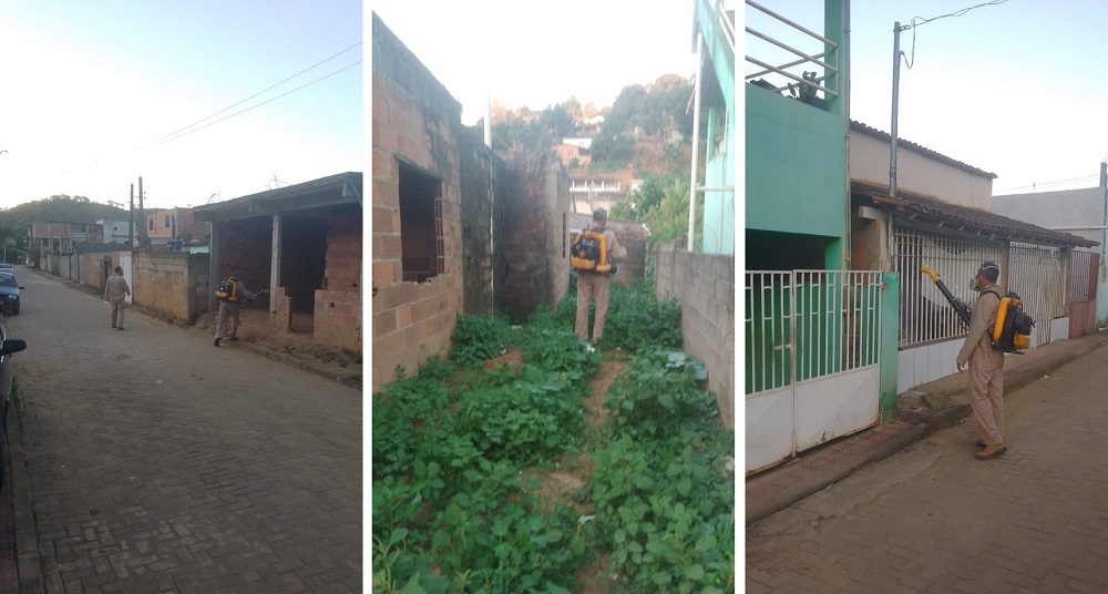 Vigilância Ambiental em Saúde faz bloqueio  contra focos da dengue no bairro Nova Barra