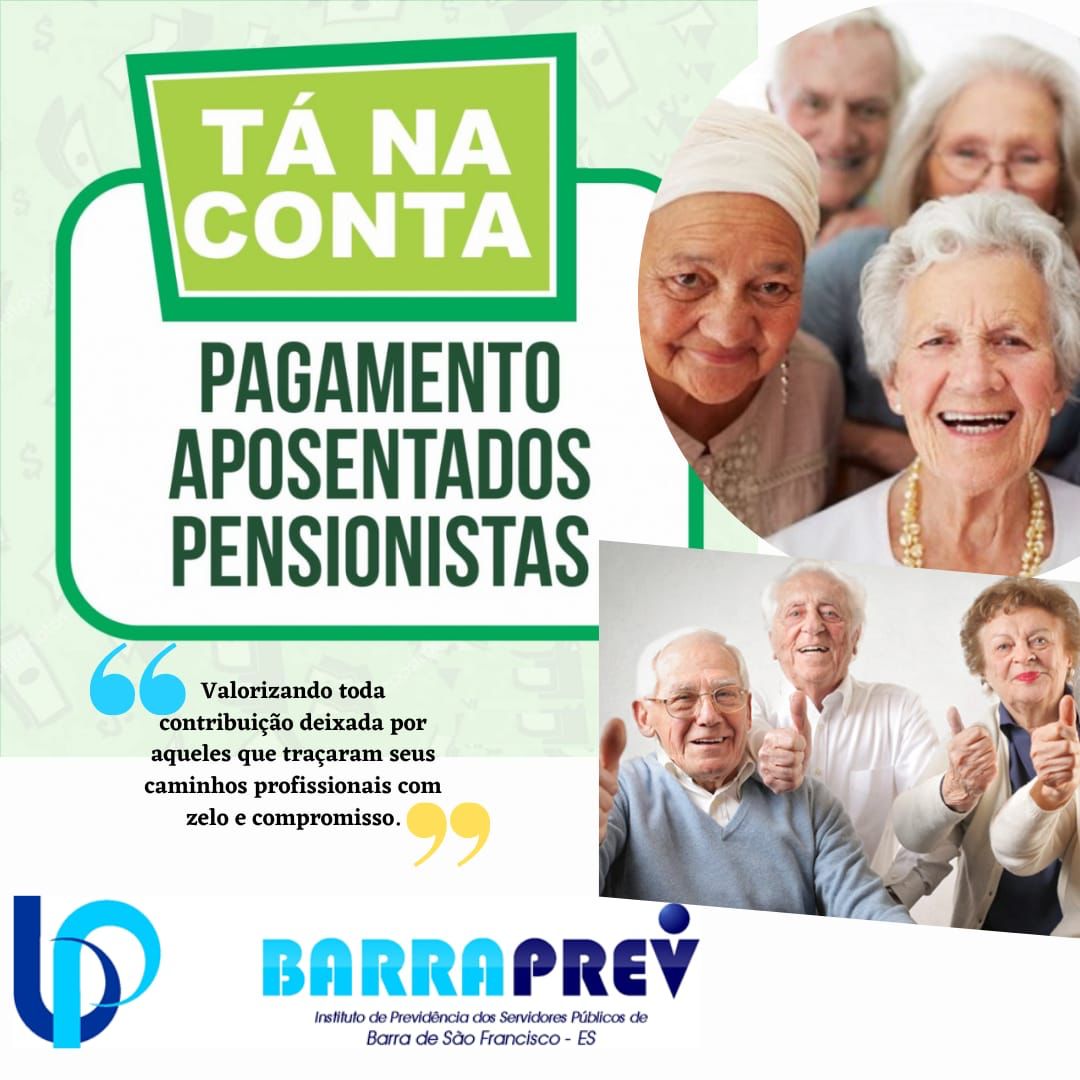 Barraprev depositou pagamento dos aposentados e pensionistas nesta quinta-feira, 31
