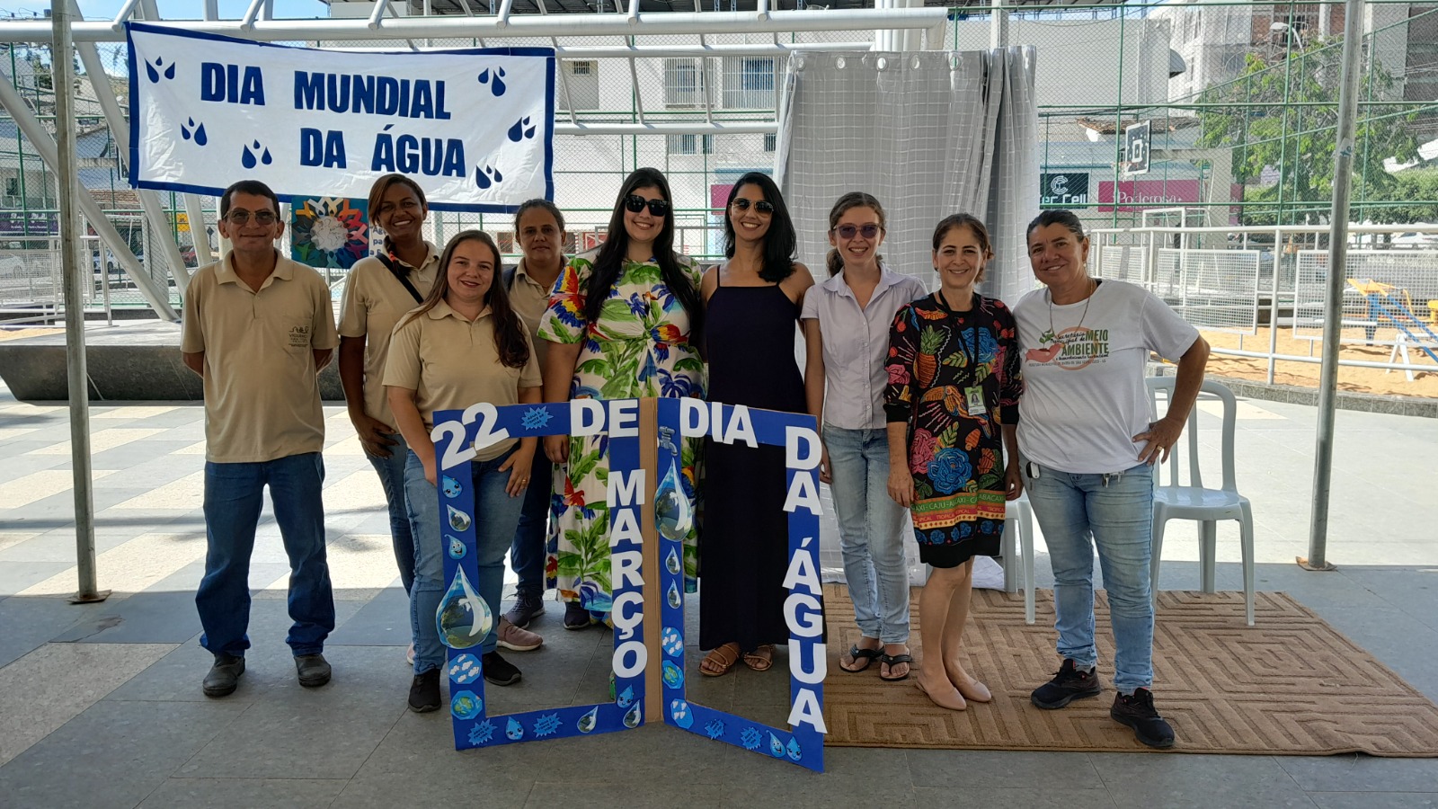 Dia Mundial da Água é comemorado com conscientização na Praça Arlindo Pinto da Costa