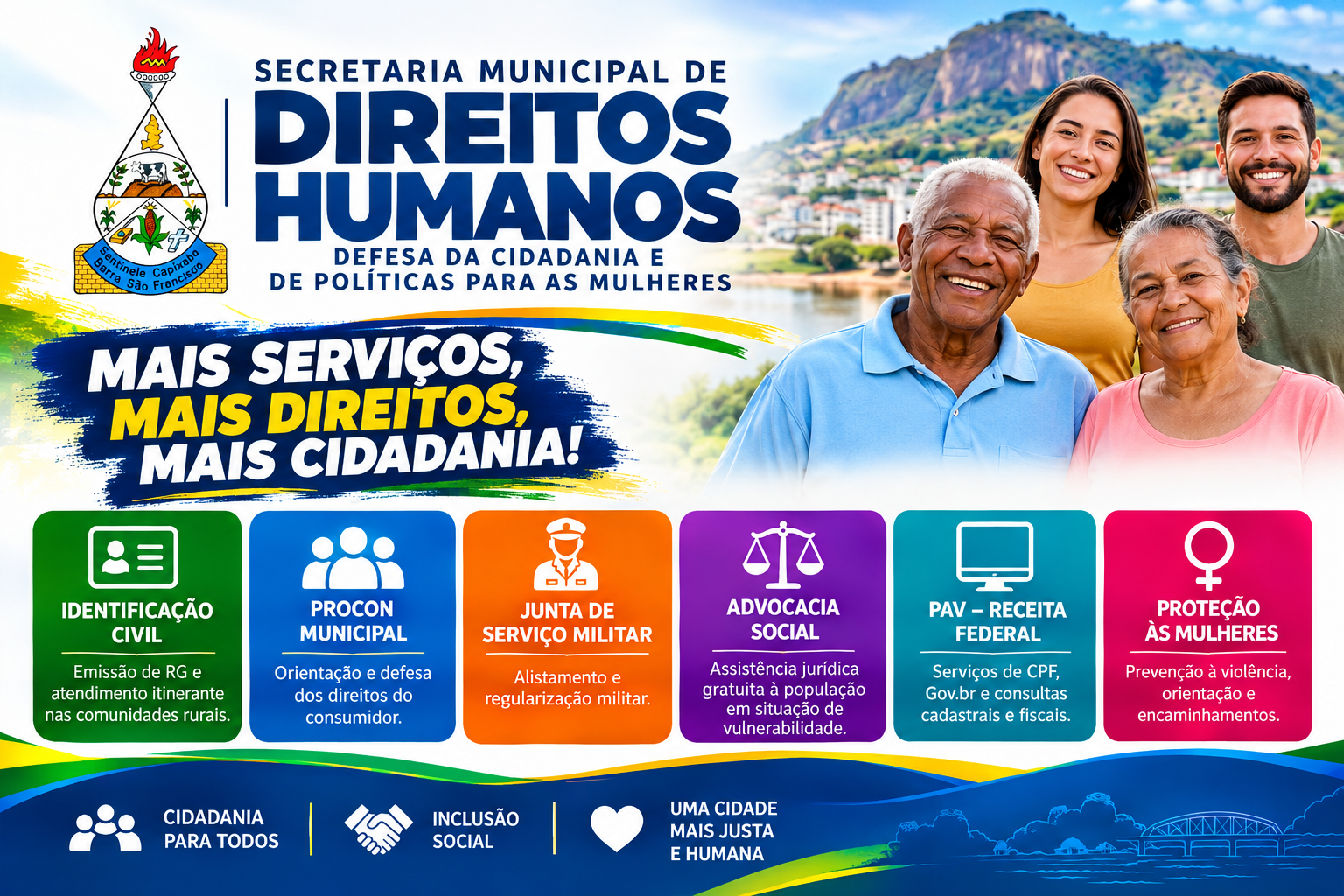Imagem da notícia: Prefeitura amplia acesso a serviços e fortalece direitos dos cidadãos em Barra de São Francisco