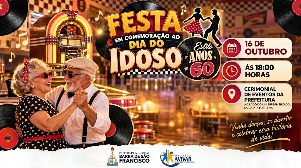 Imagem da notícia: Prefeitura promove festa em comemoração ao Dia do Idoso nesta sexta-feira (16)