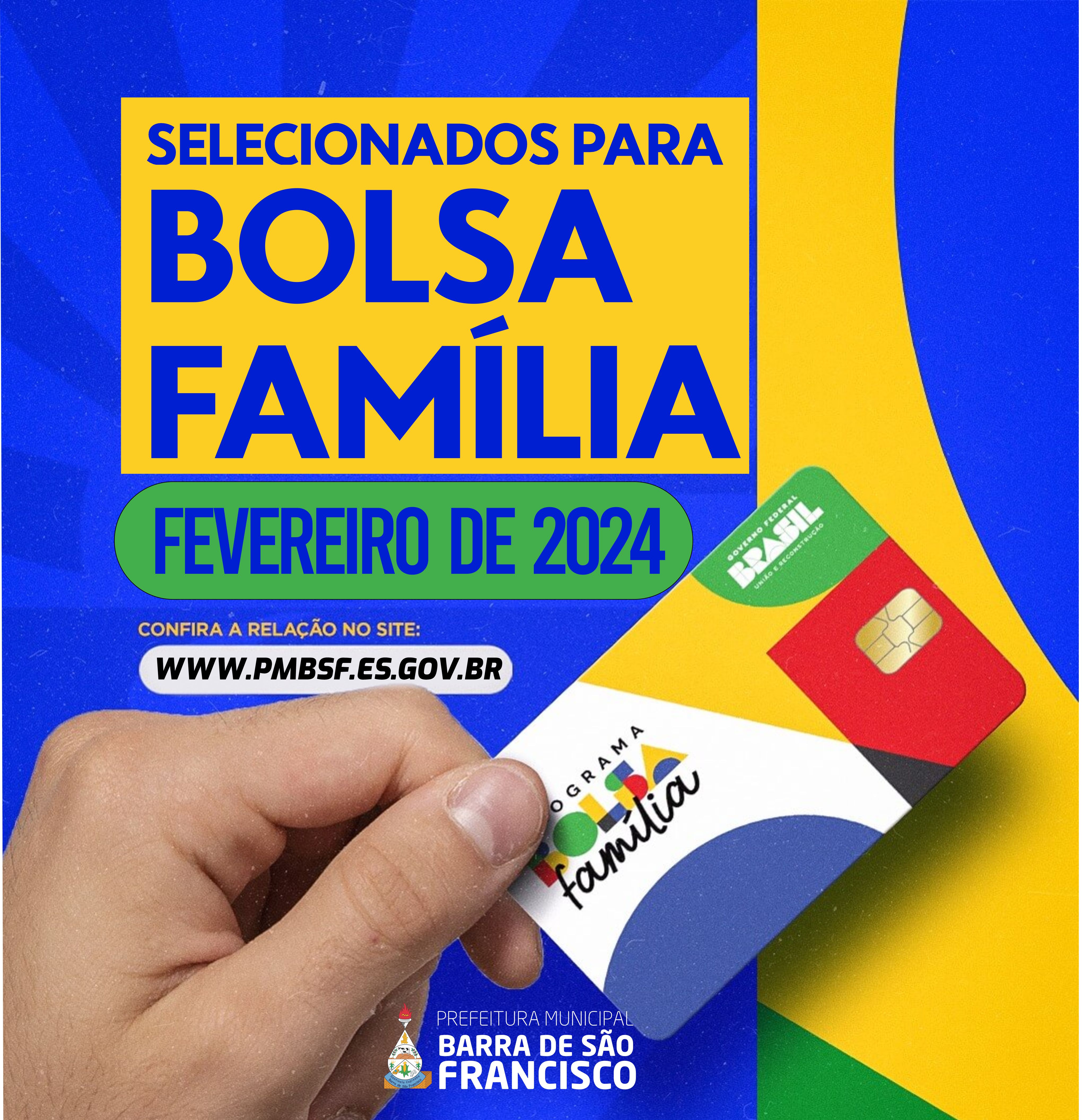 Imagem da notícia: Bolsa família ganha mais 204 beneficiários em Barra de São Fracisco, em fevereiro; confira lista