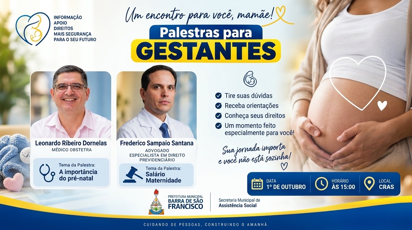 Imagem da notícia: Prefeitura realiza encontro informativo e de acolhimento para gestantes