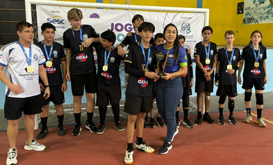 Imagem da notícia: Barra de São Francisco conquista título do Vôlei Masculino Infantil nos Jogos Escolares Regionais