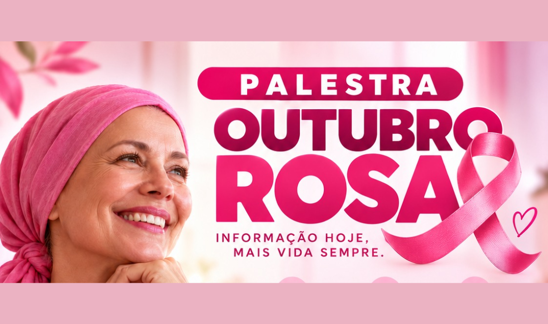 Imagem da notícia: Projeto Avivar promove palestra sobre prevenção ao câncer de mama no Outubro Rosa