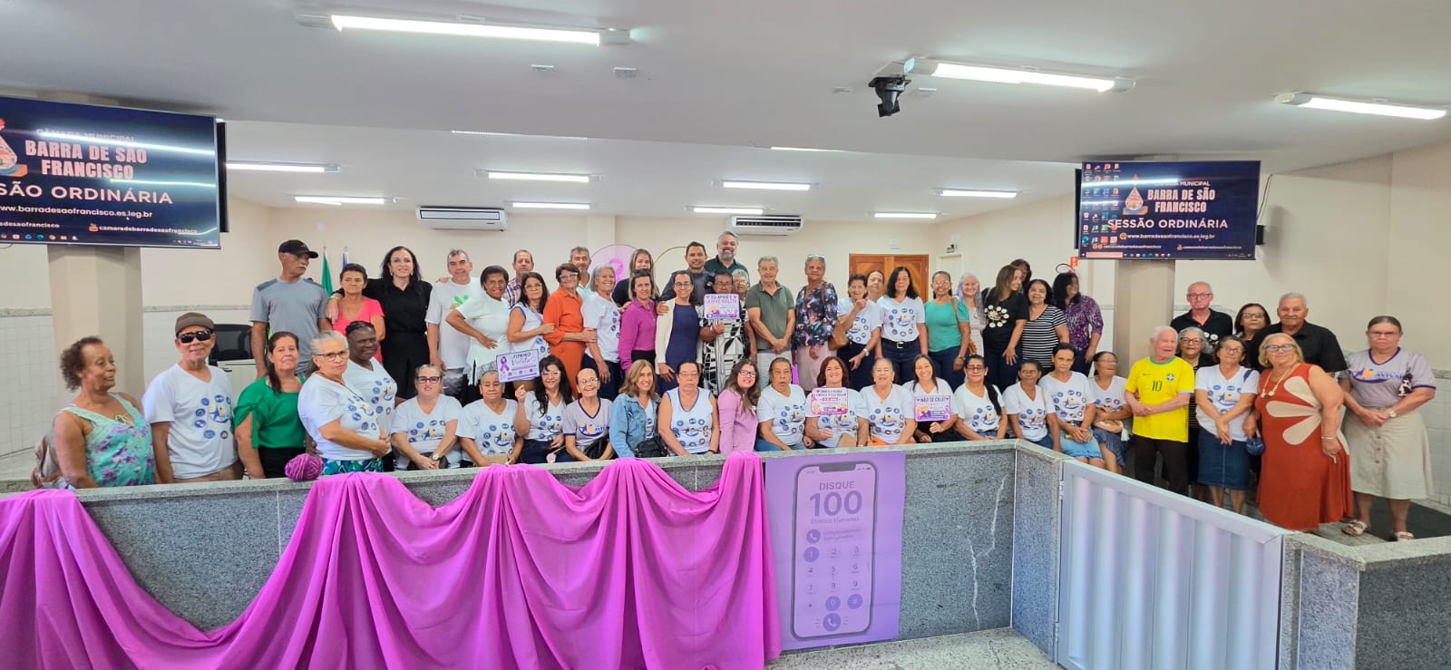 Imagem da notícia: Junho Violeta promove conscientização e fortalece proteção à pessoa idosa em Barra de São Francisco
