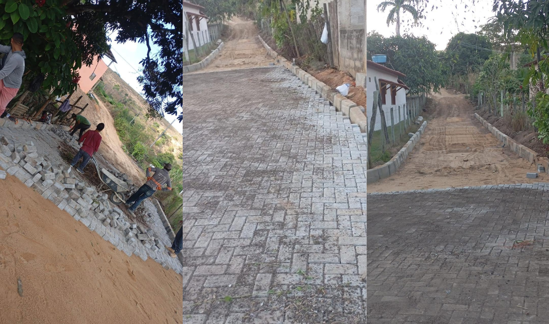Imagem da notícia: Prefeitura inicia obras de pavimentação com bloquetes no povoado do Cascudo