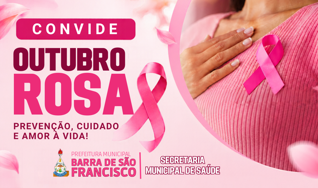 Imagem da notícia: Outubro Rosa | Saúde municipal promove ação na Praça Central nesta sexta-feira (23)
