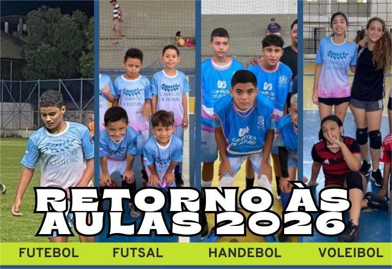 Imagem da notícia: Rematrículas do Projeto Campeões de Futuro 2026 estão abertas em Barra de São Francisco